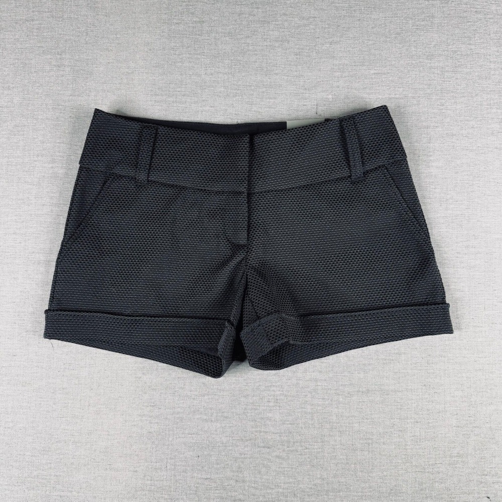 Maurices Black Textured Cuffed Shorts